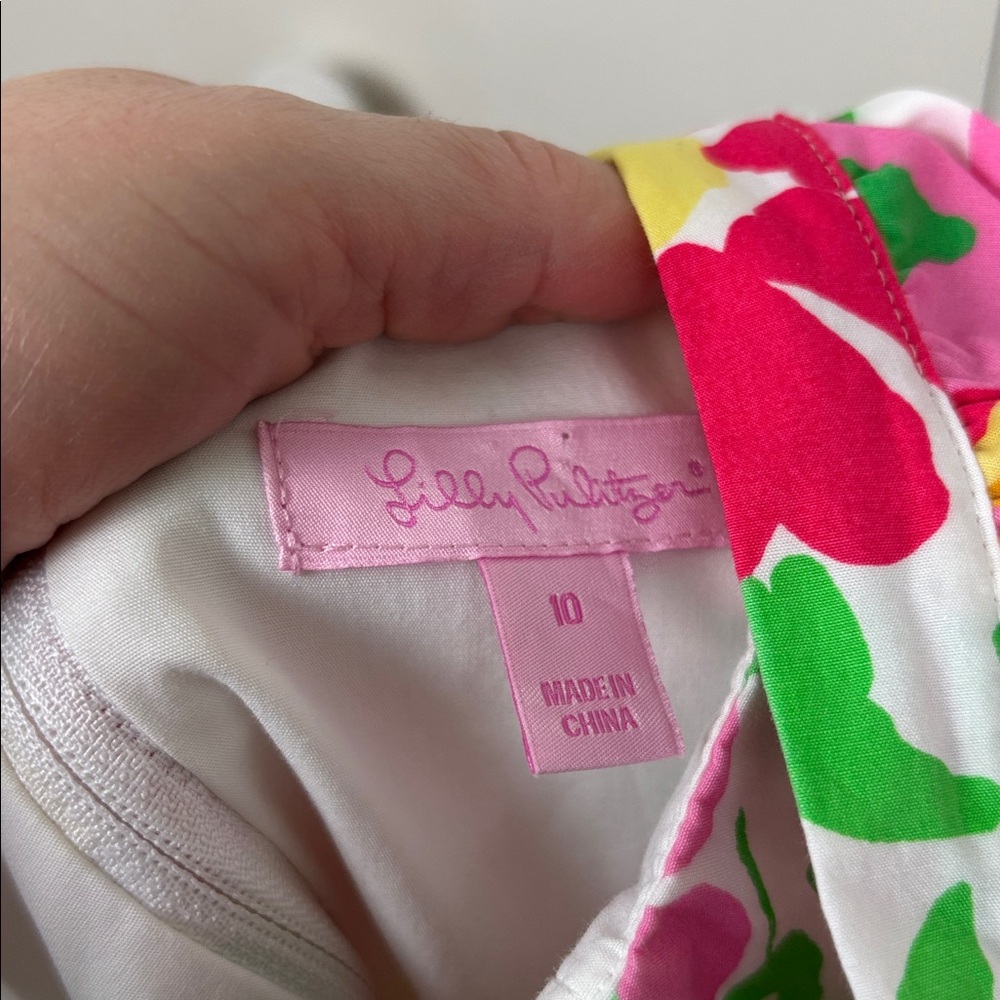 Lilly Pulitzer Floral Ants on Parade Mini Dress with Ruffle Straps - 10 - Picture 6 of 12